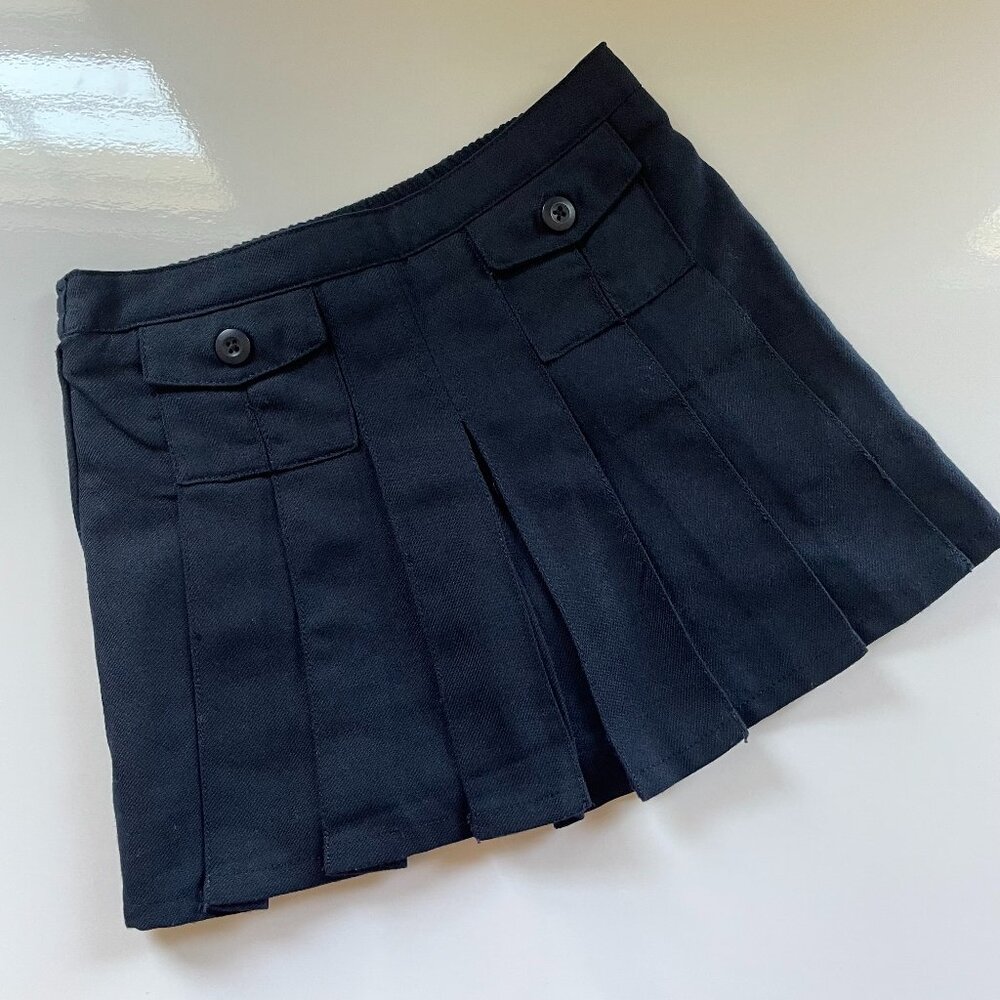 The Children’s Place Girls Skirt Skort Uniform Blue Pleated Size 5